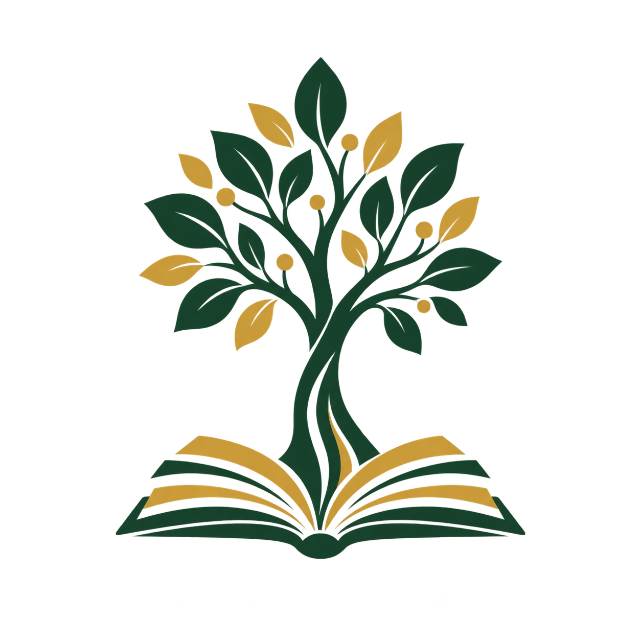 An open book growing into a tree